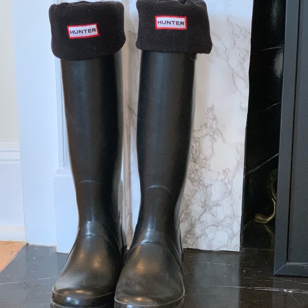 Hunter Rain Boots with removable fleece insert